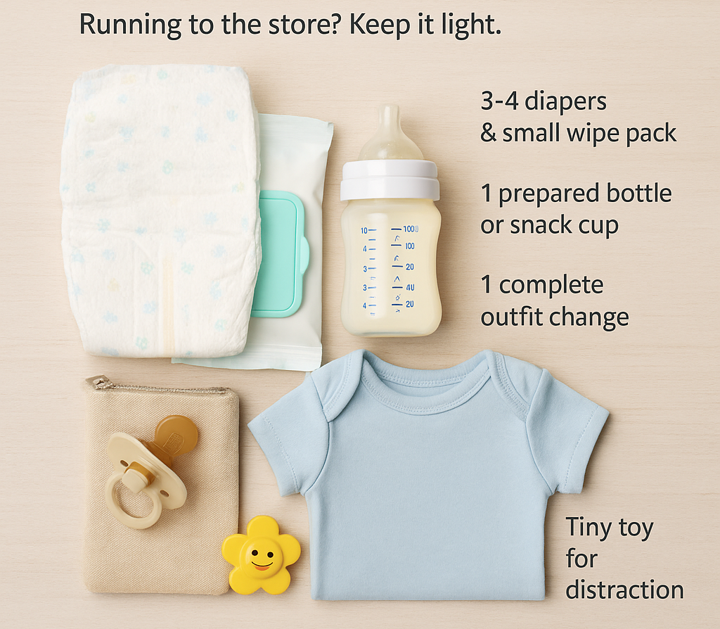 Items to take on a quick trip